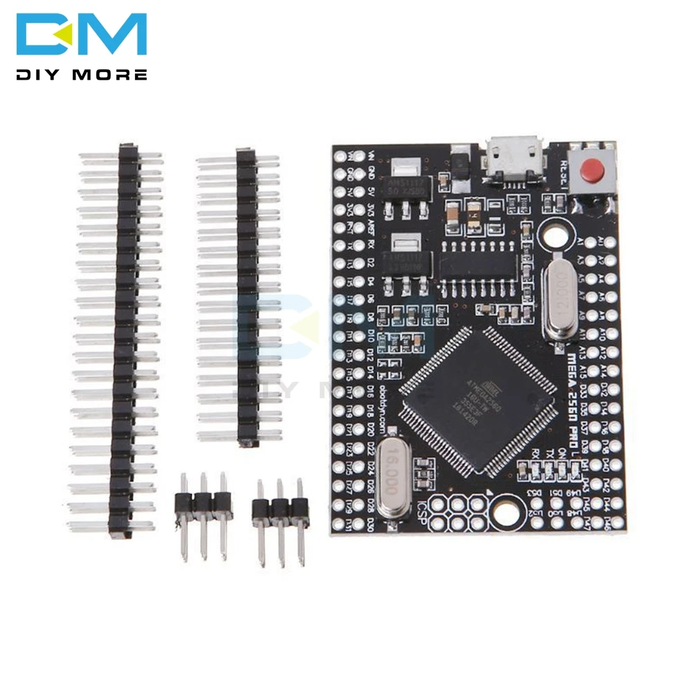 MEGA 2560 PRO встроенный CH340G/ATMEGA2560-16AU чип с наконечниками, совместимый с модулем Arduino Mega2560