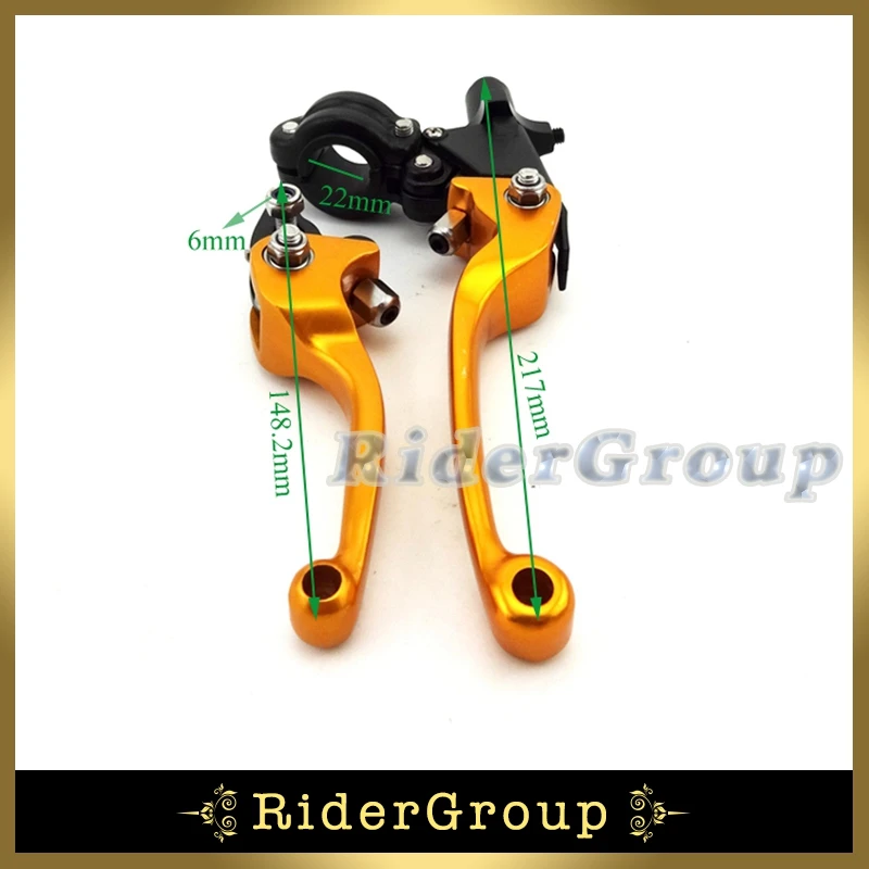 Тормозной рычаг сцепления с золотой ручкой для мотоцикла кроссового мотора