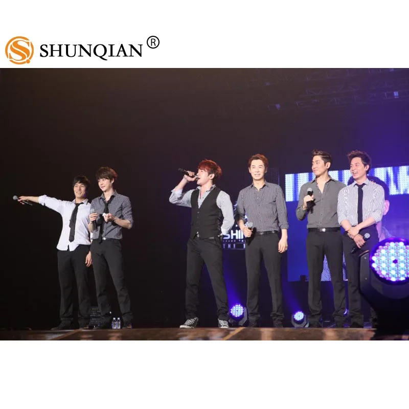 Новое поступление KPOP Shinhwa Пользовательские печати шелковой атласной тканевый