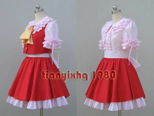 Высокое качество Аниме Touhou Проект Косплей Flandre Скарлет Костюм| |