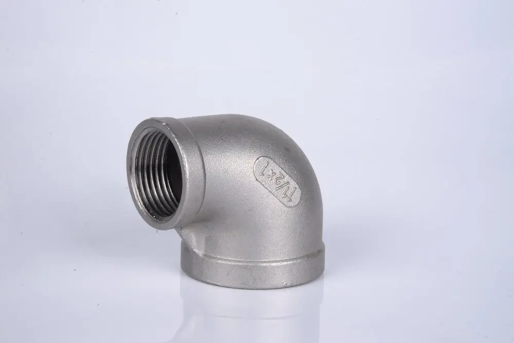 304 нержавеющая сталь переходное Колено 90 градусов 1/2 &quotBSPT до 1/4&quot BSPT нитки