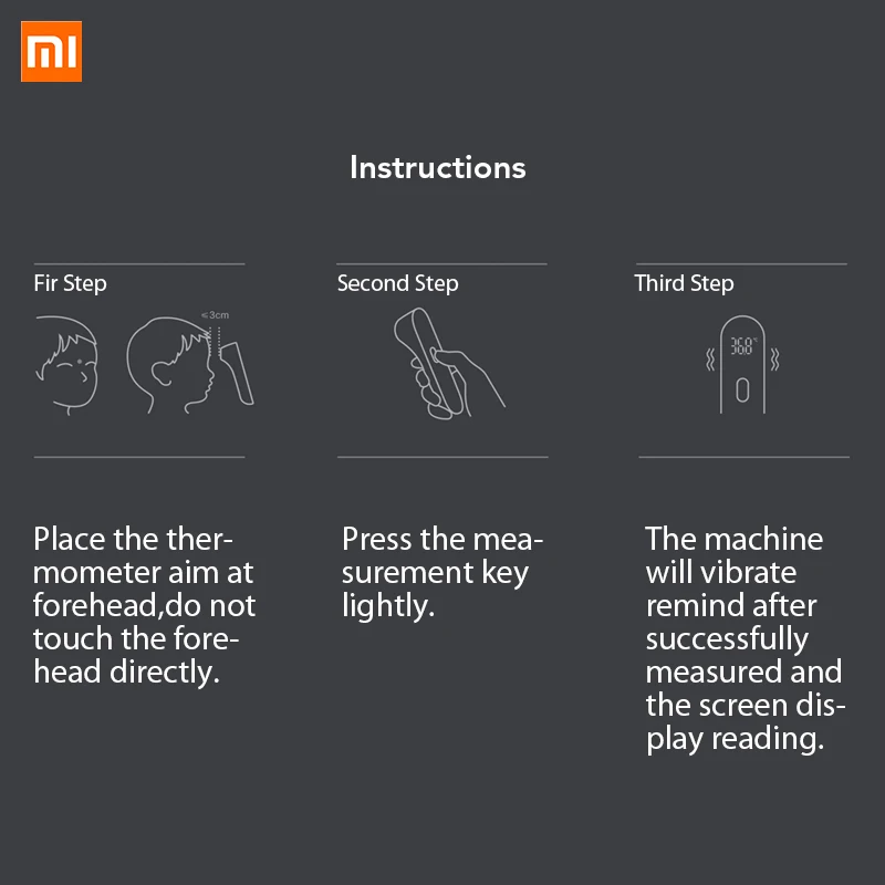 Оригинальный Xiaomi Mijia iHealth термометр светодиодный Бесконтактный цифровой