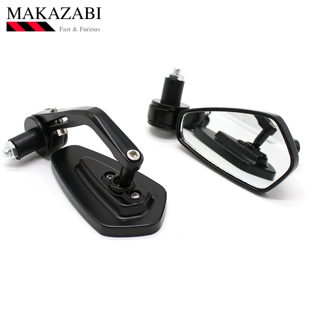 Мотоциклетное зеркало Алюминий 7/8 &quot22 мм Бар Торцевая сторона Зеркало заднего