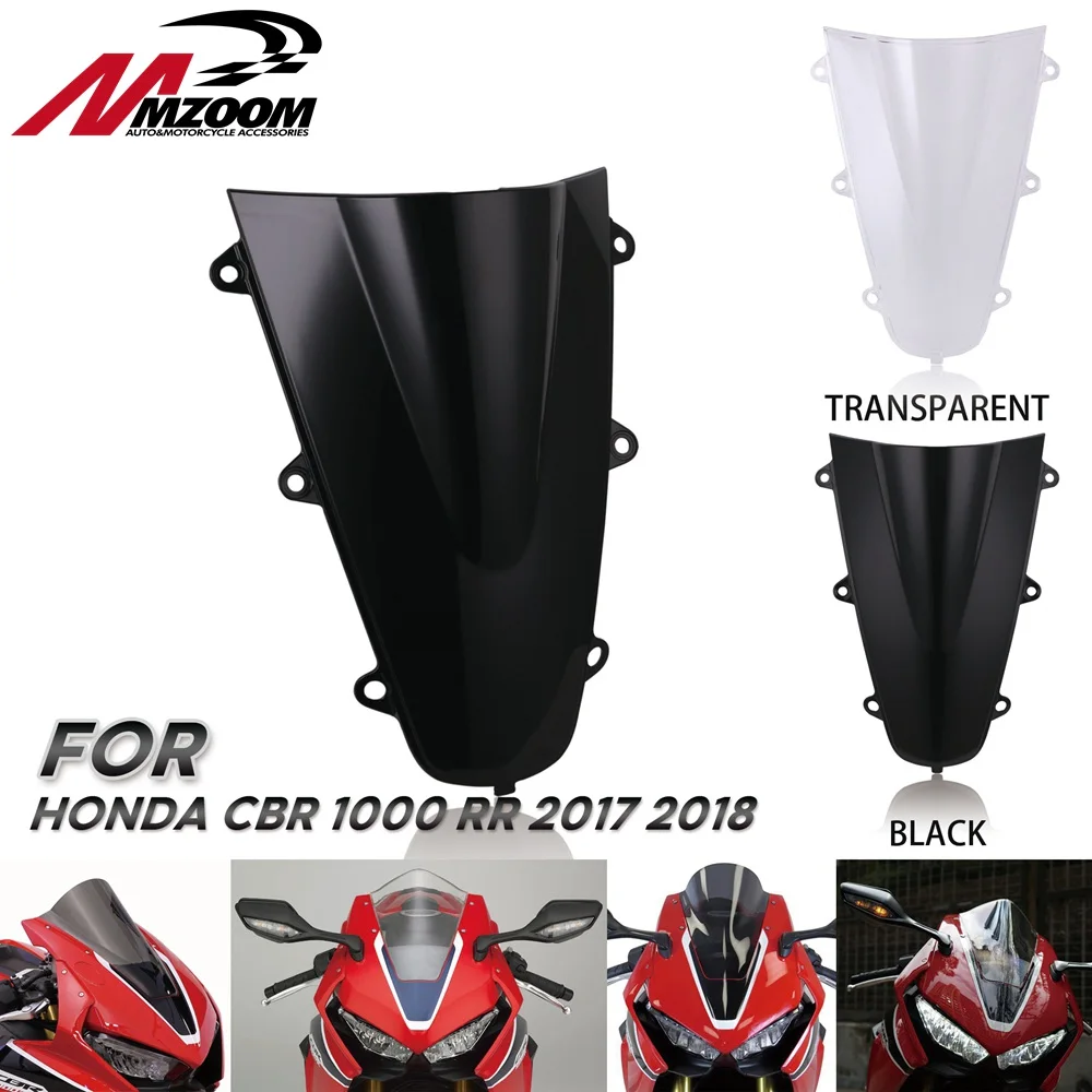 Горячая Распродажа для Honda CBR 1000 RR 2017 2018 ветровое стекло дым двойной пузырь CBR1000RR