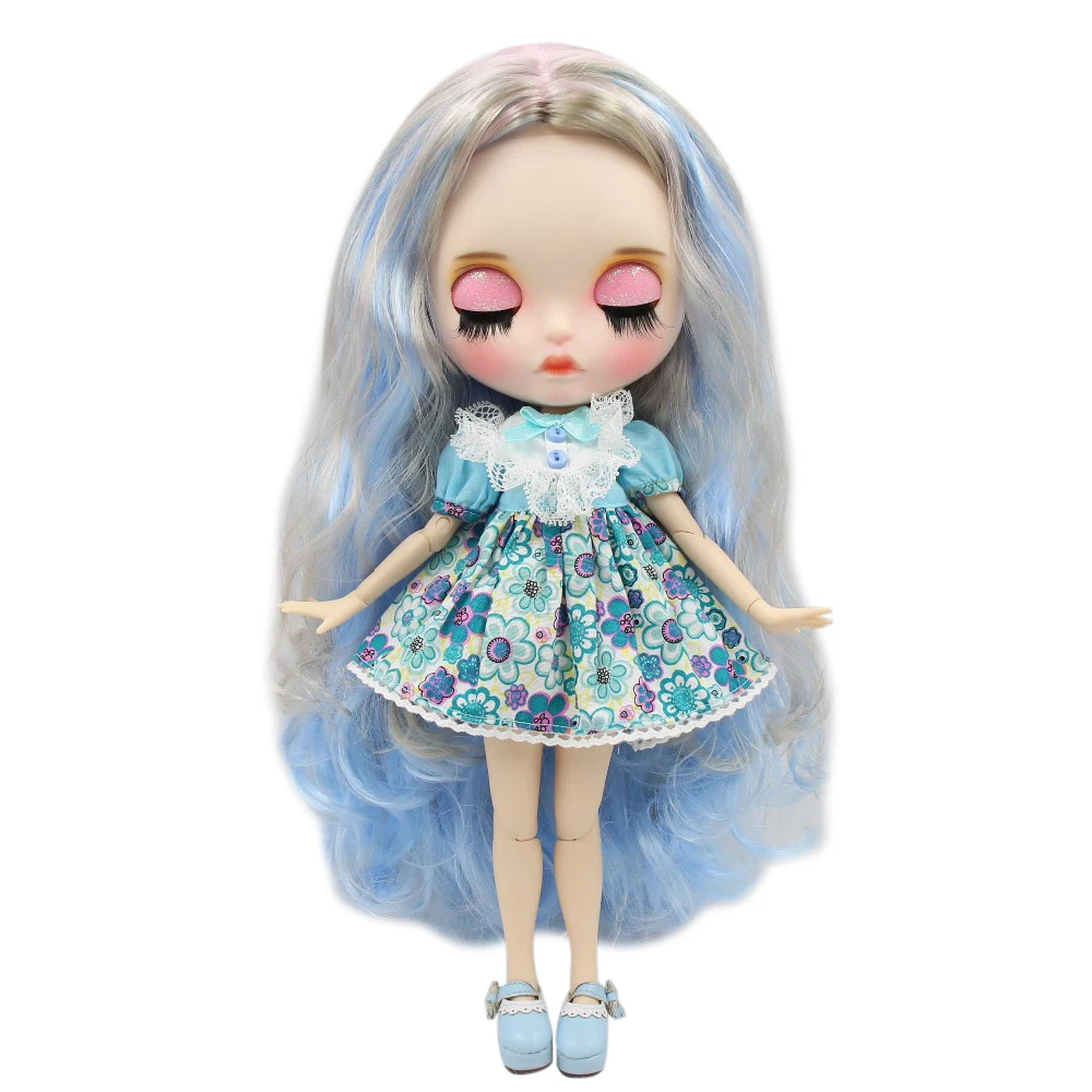 Ледяная кукла DBS Blyth 1/6 bjd сустав тело белая кожа резные губы матовое лицо с бровью