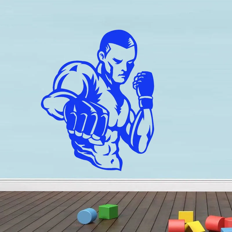 Наклейки на стену виниловая наклейка ММА UFC клетка figther Боевые искусства|vinyl decal|wall