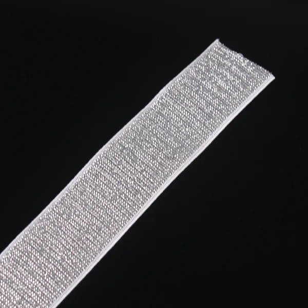 24 мм эластичная Серебряная лента Пояс отделка в стиле панк швейные