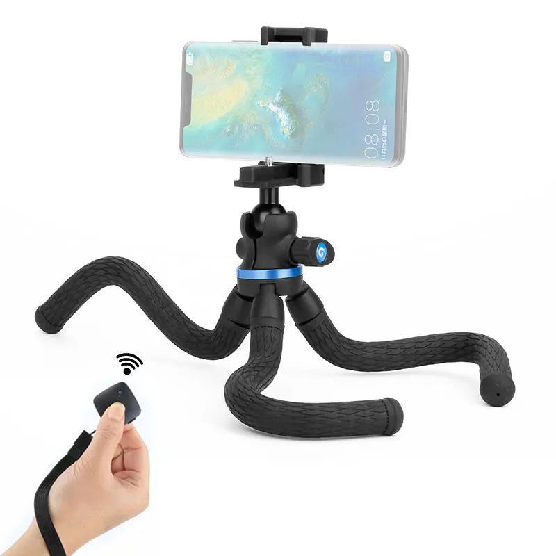 Ulanzi TT20S Maxload 2 кг гибкий DSLR штатив со складной шаровой головкой держатель для телефона мини Настольный Штатив для Nikon Canon - Цвет: Remote Kit
