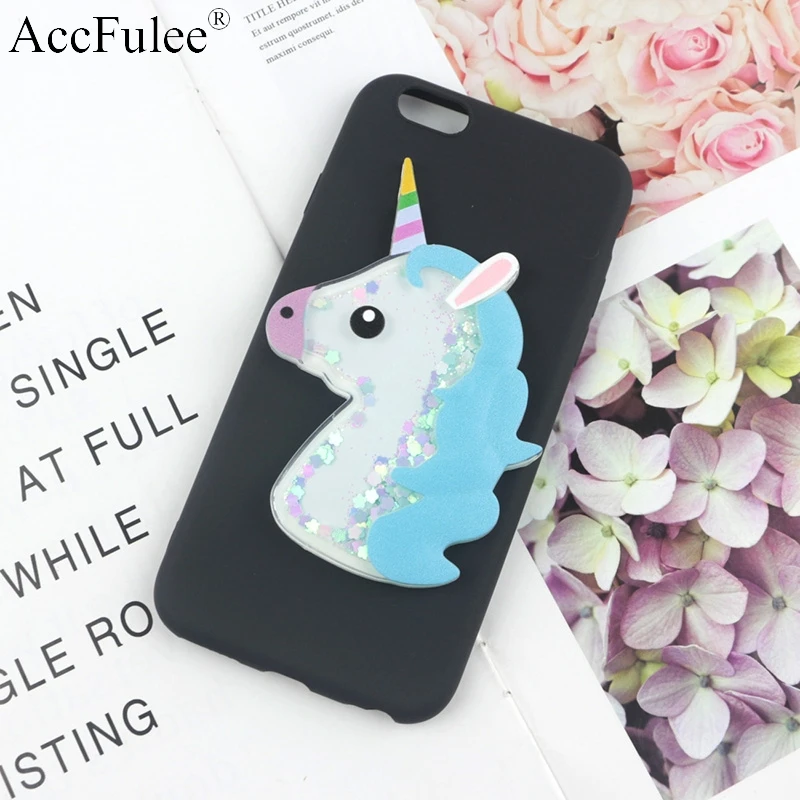 BlueHorse Black Bling Cute Horse Case for Samsung Galaxy J1 mini Ace J2 Prime J3 J5 J7 Dynamic Glitter Liquid Horse Soft TPU Cover - Цвет: BlueHorse Black