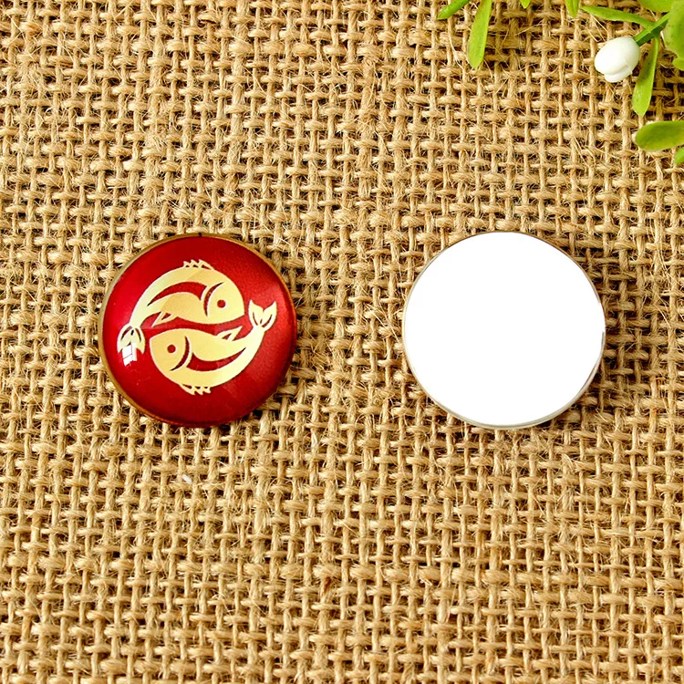 50 шт./лот 12 мм созвездия фото стеклянный Кабошоны разных сортов цветные кабошоны