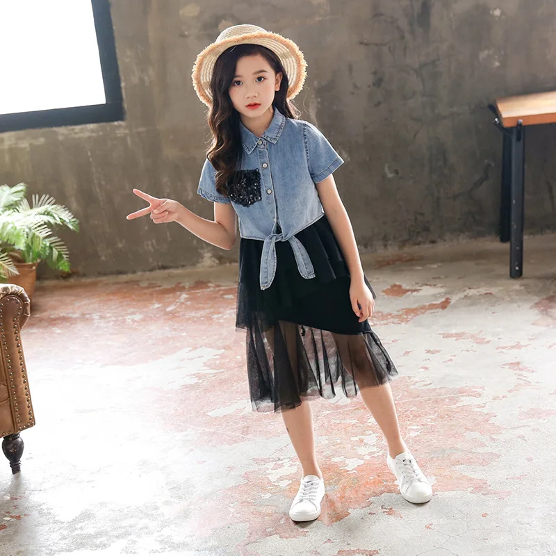 Летняя одежда для девочек Одежда коллекция 2019 года комплект эксклюзивной