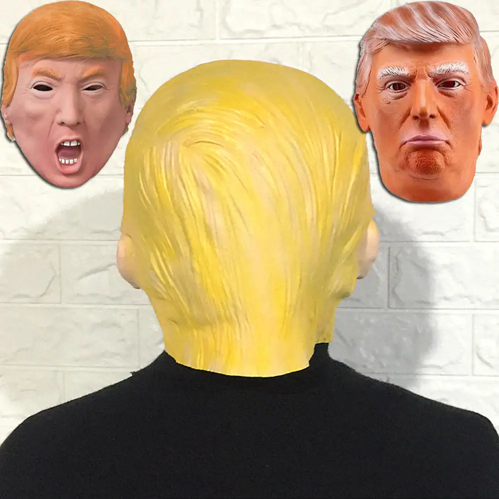 Реалистичная маска Дональда Трампа для Хэллоуина новый латексный костюм
