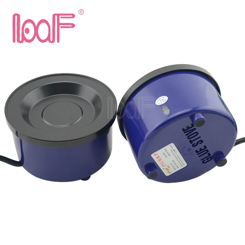 EU/US plug LOOF 1 шт. 80 Вт Кератиновый клей горшок плита для клея с регулятором температуры для предварительно скрепленных кератиновых волос