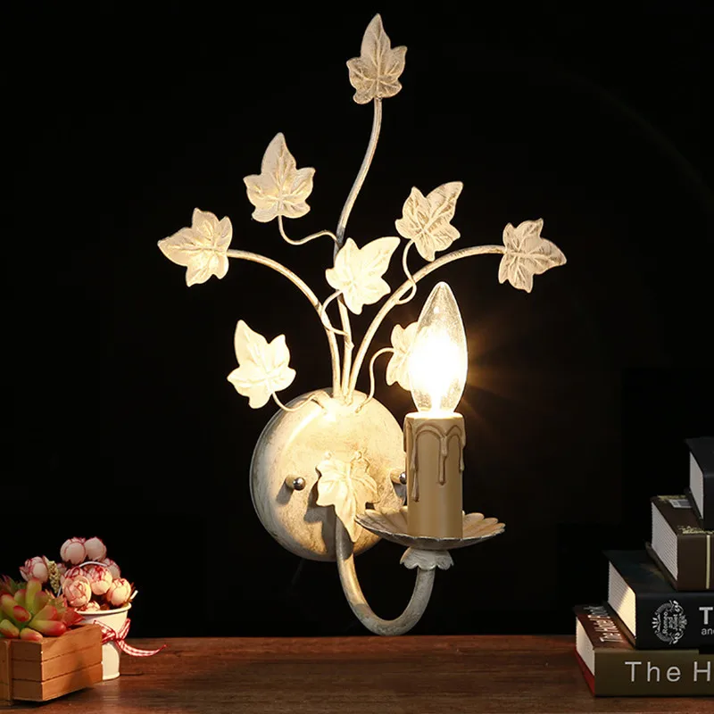 Ретро минималистский цветок настенный светильник новый светодиодный гладить