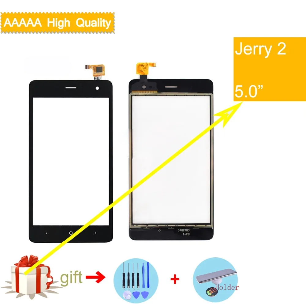 Сенсорный экран для Wiko Jerry 2 Сенсорная панель дигитайзер стеклянный датчик Jerry2
