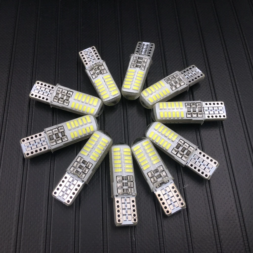 T10 3014 W5W 24 SMD 194 168 2825 192 DC12V белый CANBUS автомобиля светодиодный внутренний