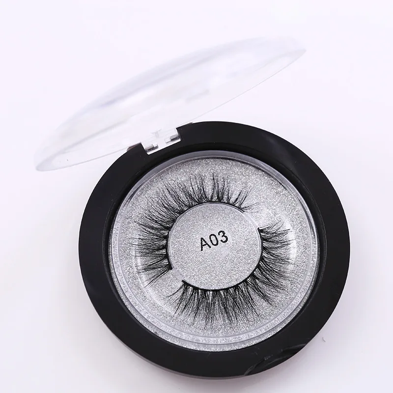 A03 Black Natural False Eyelashes 3D Mink Lashes Thick Volume Long Soft Fake Eye Extension Cilios Maquiagem HP1230 | Красота и