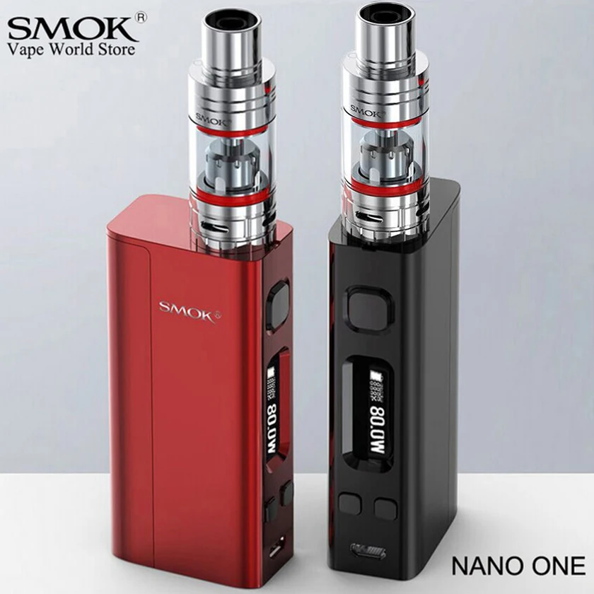 SMOK Nano One 80W Vape Box Mod Kit испаритель электронная сигарета с TFV4 атомайзер VS Primo Mini 80