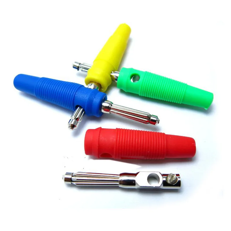 20pcs/lot 4mm Solderless Stackable Banana Plug 32A Large Current High-voltage Connector Head 7 pin | Обустройство дома