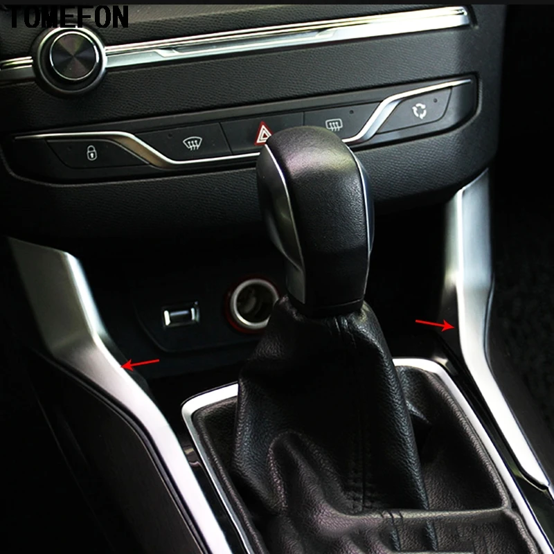 TOMEFON для Peugeot 308 2014 2015 2016 ABS Хромированная Автомобильная крышка Стайлинг уровень
