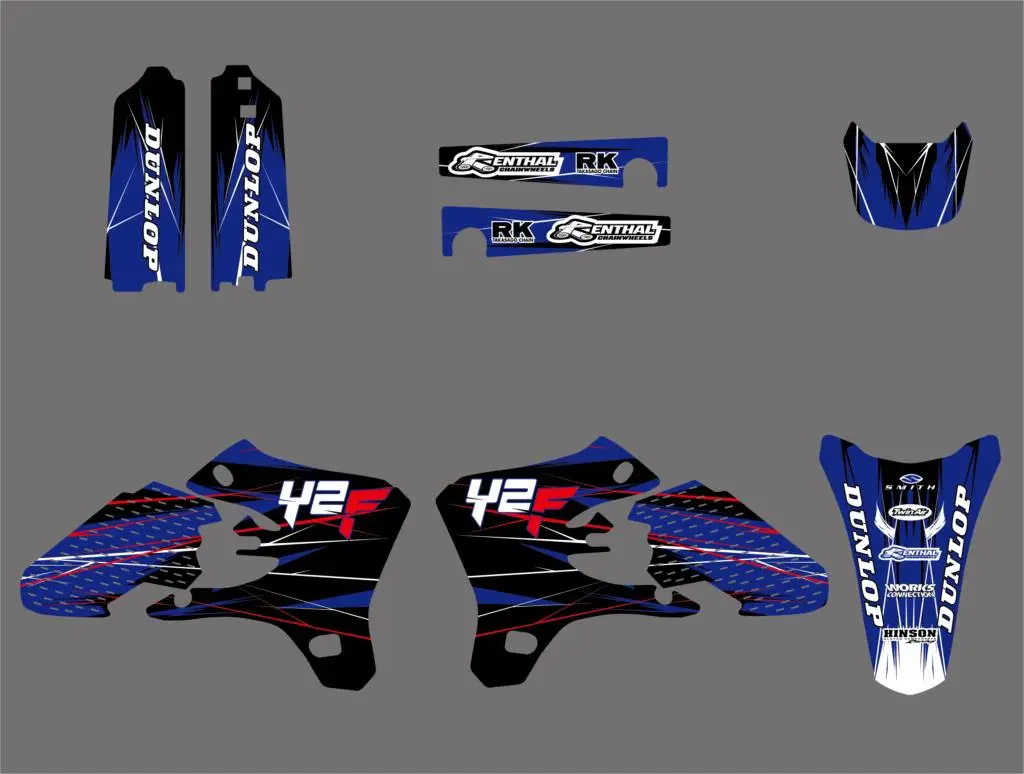 Командные графические Фоновые наклейки набор наклеек для Yamaha YZ YZF 250F 450F 250 450 YZ250F