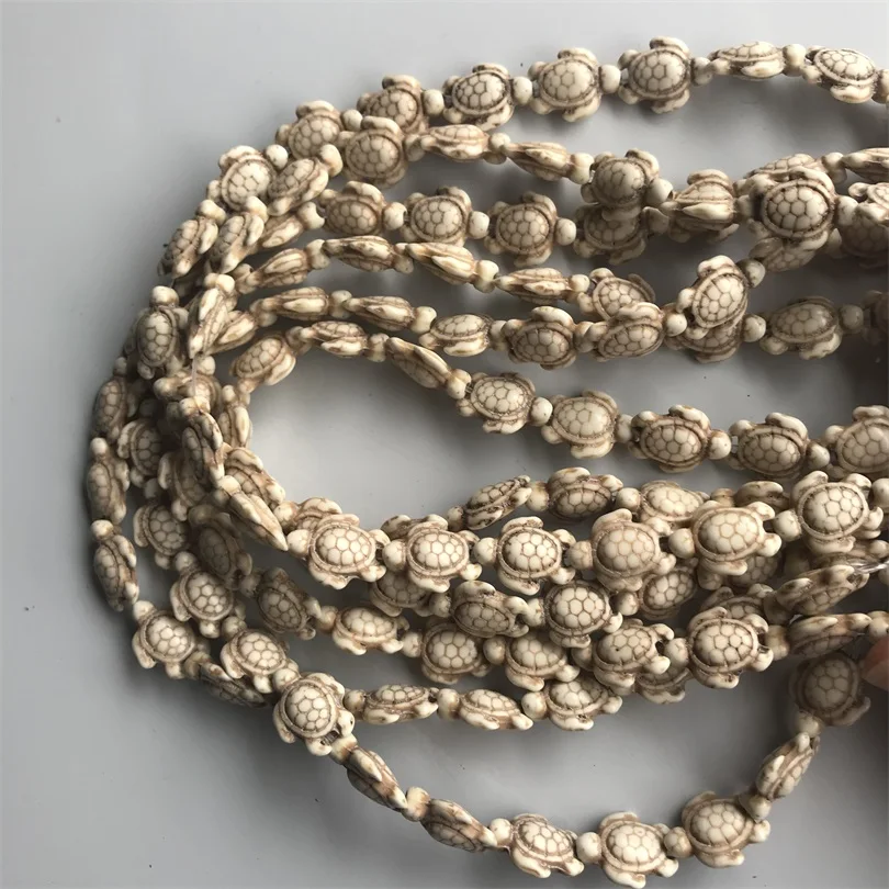 5 нитей оптовая продажа морская черепаха Howlite свободная бусина разноцветный
