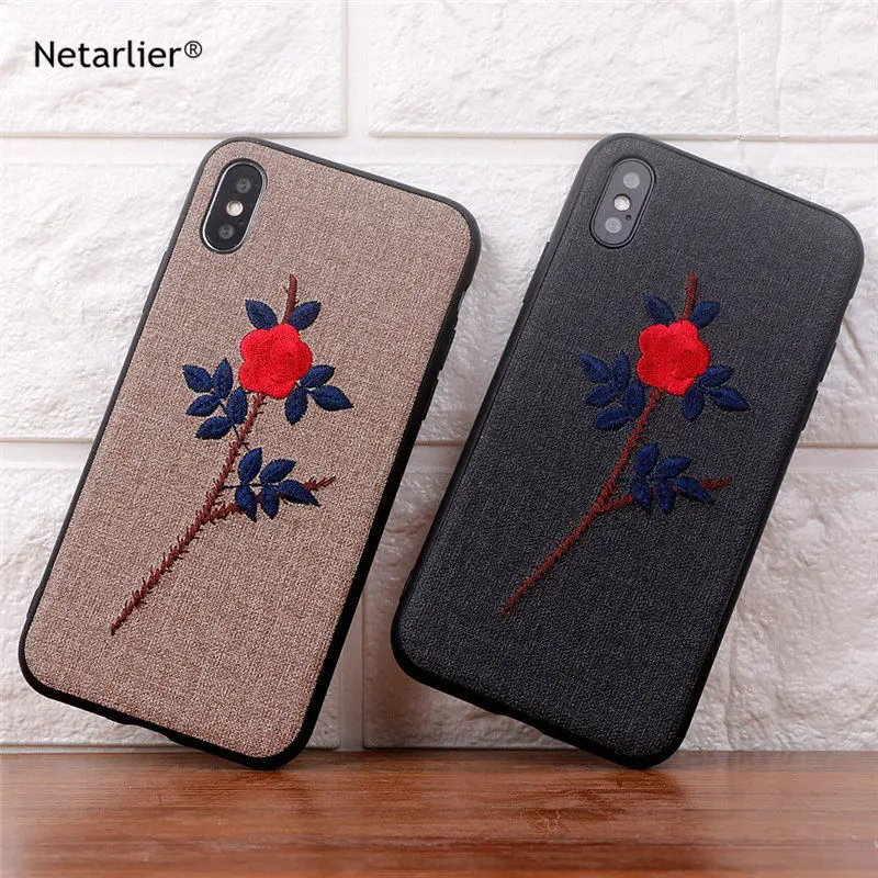 Крышка корпуса ля iphone X Netarlier для 7 8 задняя мягкая полная крышка чехол 6 plus 6s