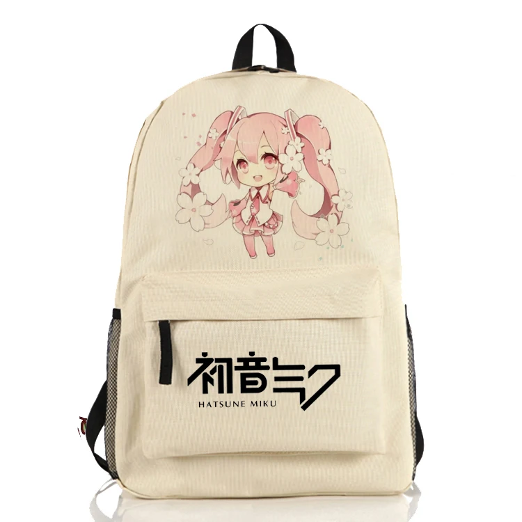 Аниме Vocaloid Hatsune Miku рюкзак для девочек сумки на плечо студенческие рюкзаки с