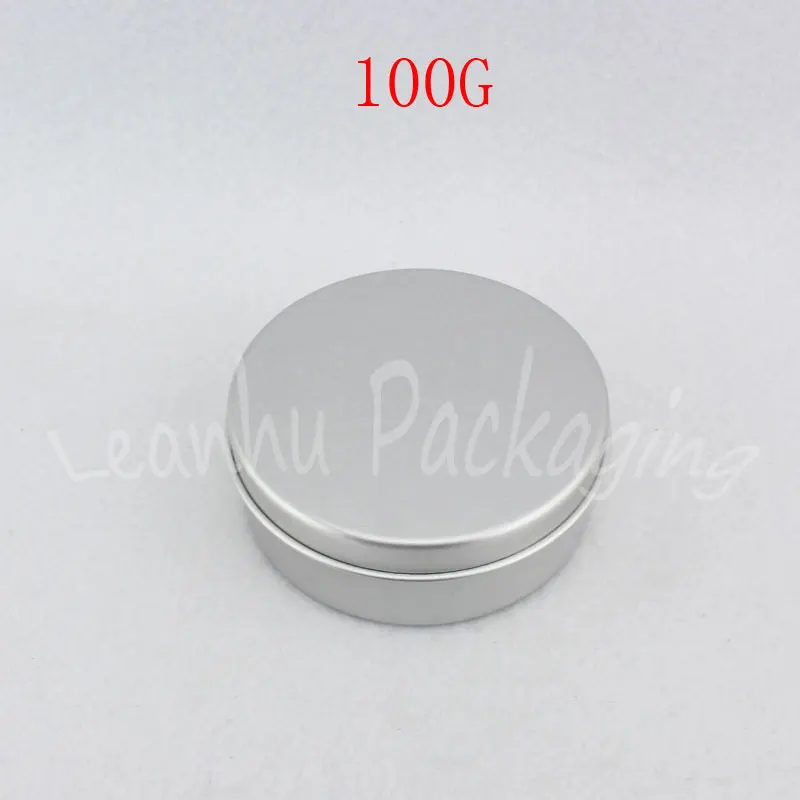 100G All Aluminum Cream Cans , 100CC Empty Cosmetic Container , Makeup Sub-bottling , Mask / Cream Packaging Jar ( 48 PC/Lot )