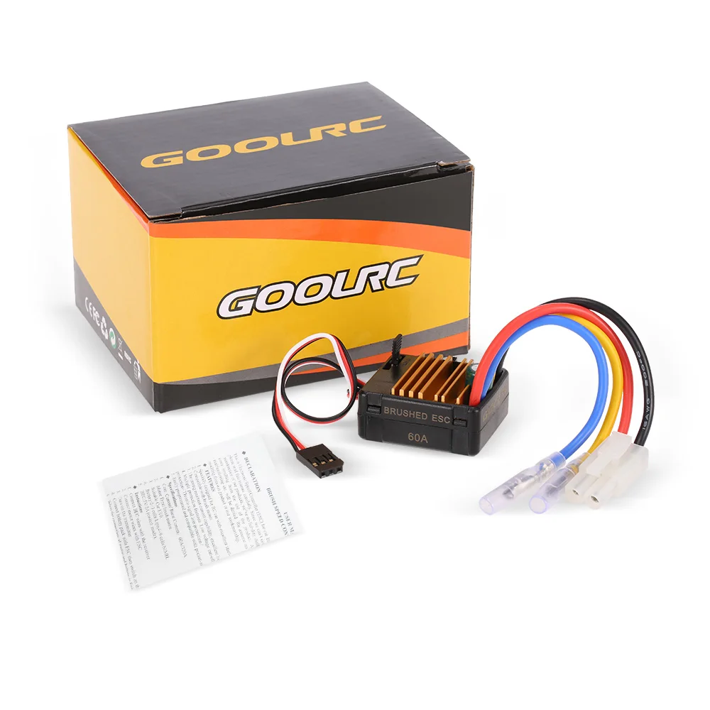 Оригинальный электрический регулятор скорости GoolRC 60A Brushed ESC с 5 В/2 а BEC для 1/10 Axial