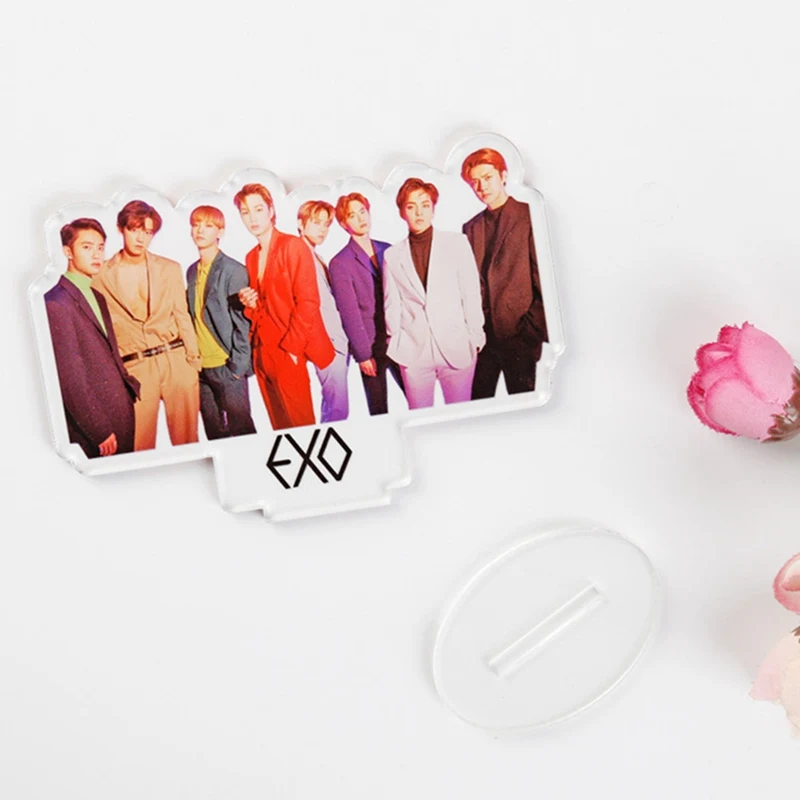 EXO Members Kawaii стоя фигурку куклы акриловая подставка стол декор канцелярские набор
