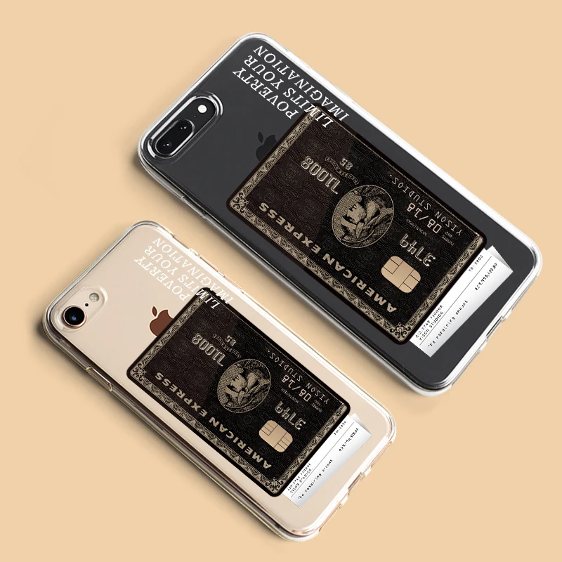 Модный чехол для телефона с отделением карт iphone XS 12 mini 11 Pro max X XR 6 6s 7 8 plus прозрачные