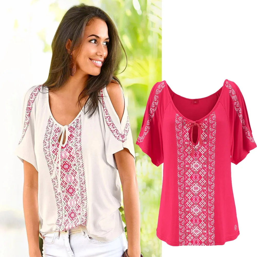 Женская летняя рубашка с коротким рукавом и принтом топы Милая футболка blusas Camiseta