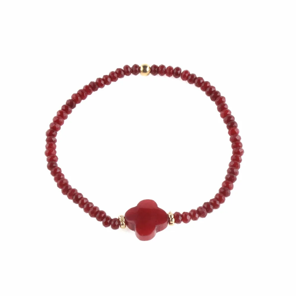 NeeFu WoFu браслет с кристаллами натуральный эластичный ювелирные изделия|pulseras de