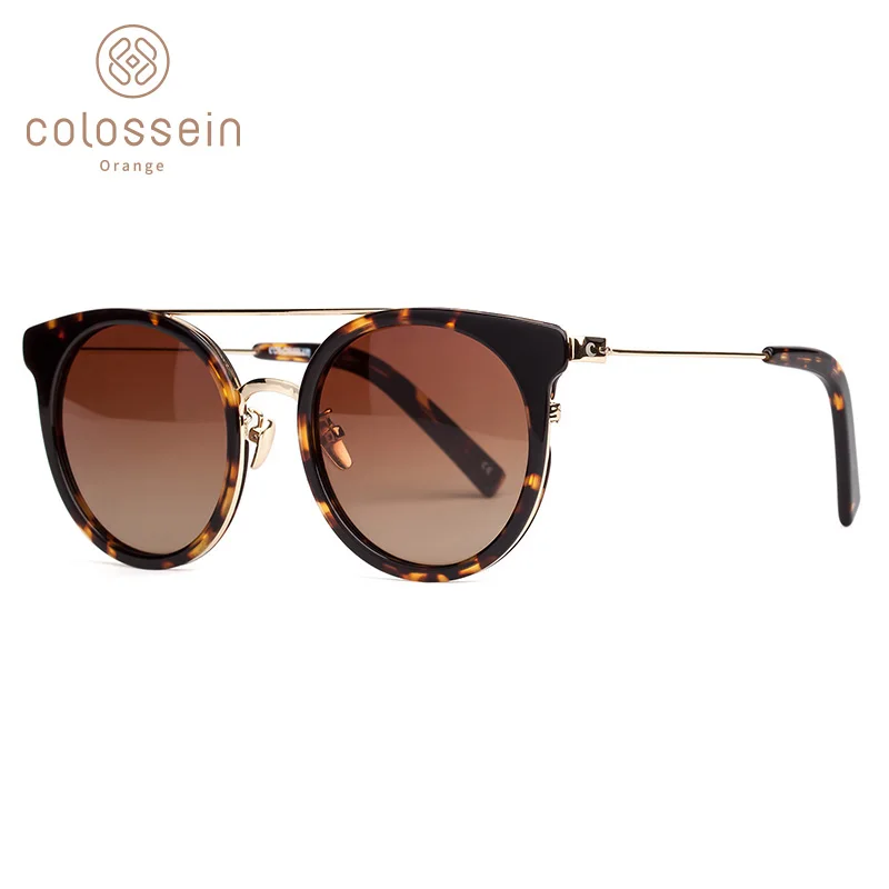 COLOSSEIN Polarized Fashion Sunglasses Women Summer Vintage Cat Eye Female Style TAC Lens Brand Designer Men Eyewear UV400|brand eyewear|eyewear