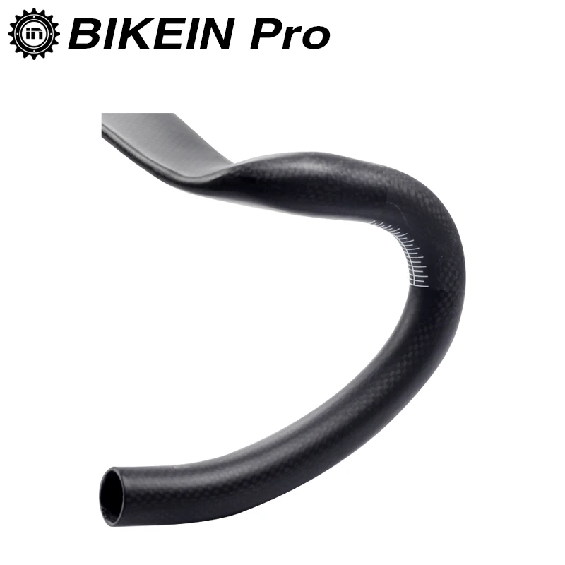 BIKEIN Lite 3k карбоновый аэродинамический руль для дорожного велосипеда 400/420/440 мм