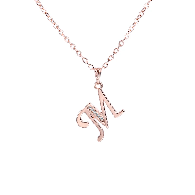 

ChengLong Jewelry Кулон с буквенным принтом в виде буквы м с AAA CZ колье из родия, золота, шампанского золота и кофейного золота