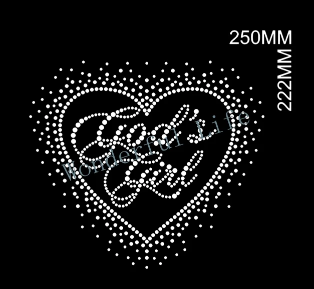 Низкая цена любовь узор из страз дизайн передачи железа на Бесплатная доставка