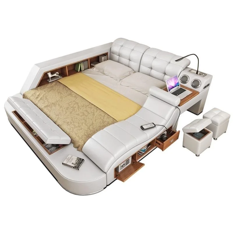 Matrimonio современный каркас дома Meuble дом комната горит Enfant набор кожа Cama
