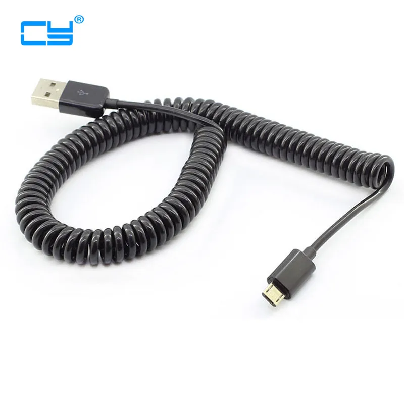 2 5 м удобный Micro USB кабель для передачи данных с разъемом usb пружинный гибкий