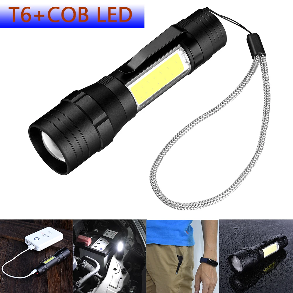 Lumen Work Light LED COB Built-in Rechargeable Battery Working Lamp Dual USB Interface Portable Lantern D25 | Освещение