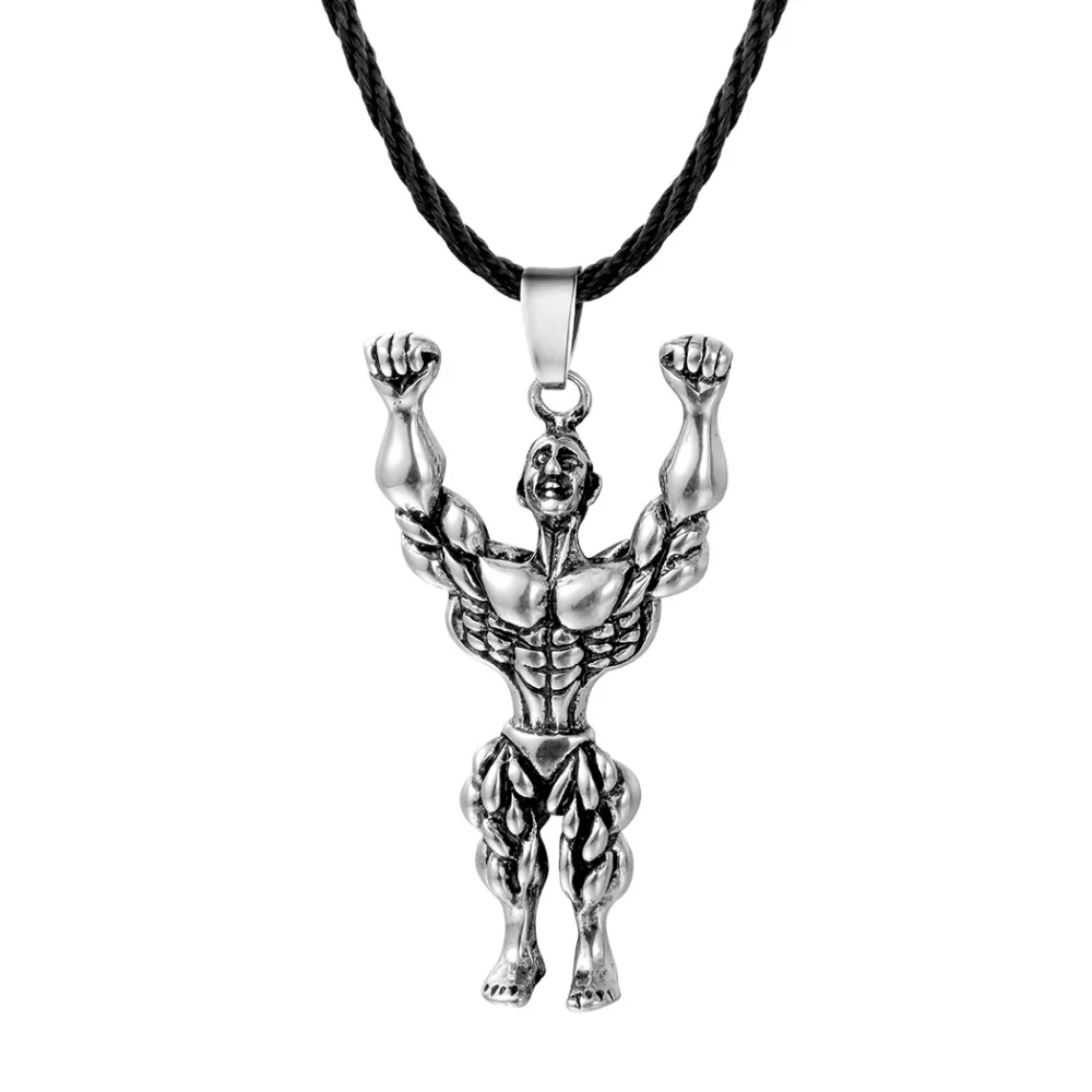 QIAMNI панк мощный Шарм в античном стиле гигантская подвеска Hercules подвесное