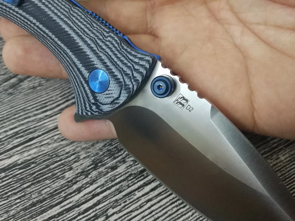 DX JohnnyJamie Dogbug C814GPBKW черный белый G10 Ручка D2 стальное лезвие складной Военный нож для кемпинга Охотничий Тактический нож s