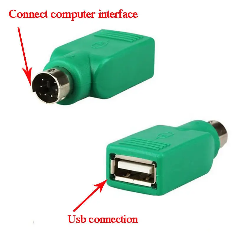 1 шт. адаптер конвертер USB мама в PS2 папа|usb female|usb female femaleps2 to usb |