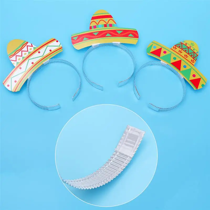 6 шт. вечерние разноцветные аксессуары головные повязки Sombrero|Украшения своими