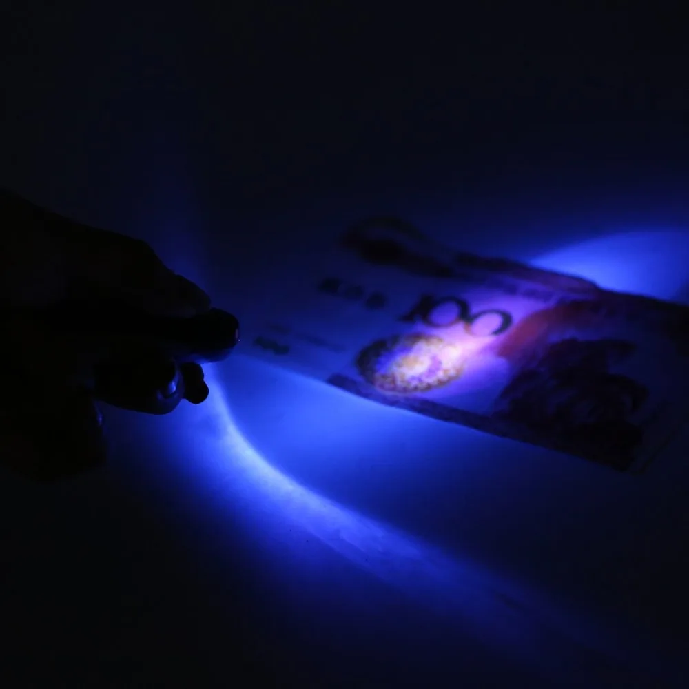 Newest Mini 2 in 1 UV Currency Money Note Detector Counterfeit Checker With Lanyard