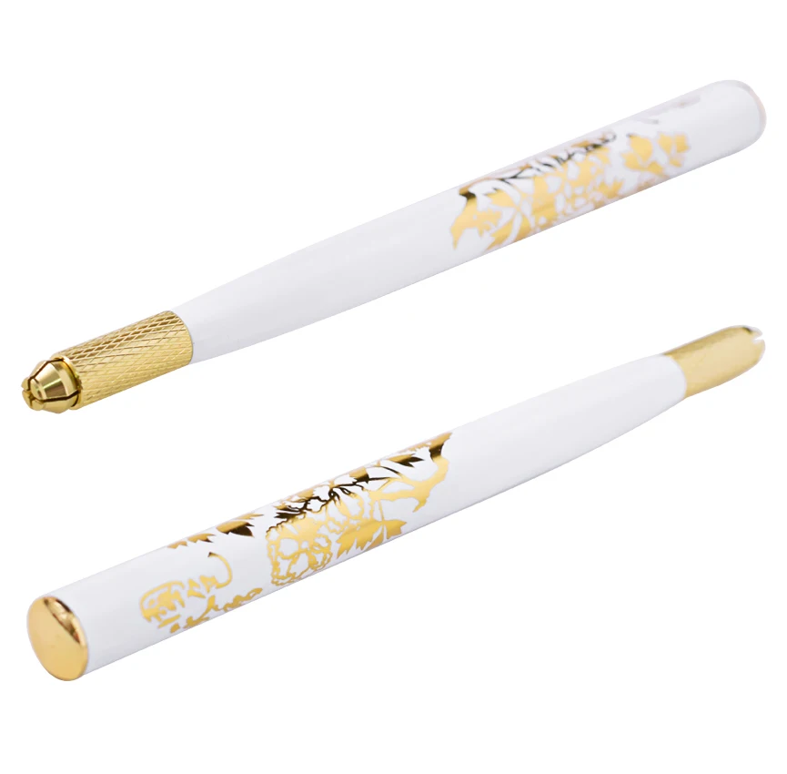 Ручка для микроблейдинга тату 10 шт. 5RL иглы Перманентный макияж подводка глаз