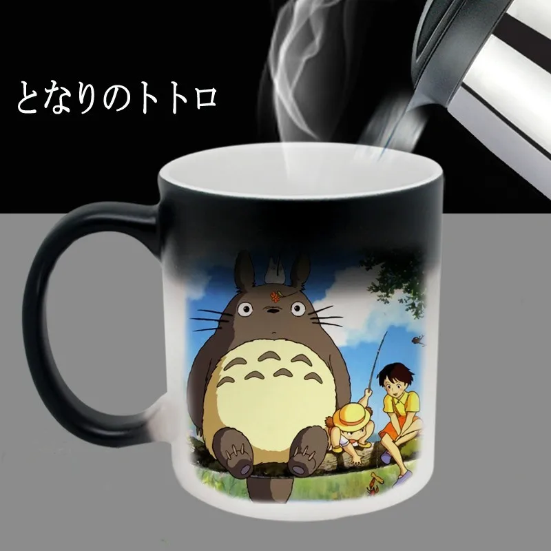 Кружки My Neighbor Totoro меняющие цвет чашки для чая кофейные кружки кружка Morph новинка