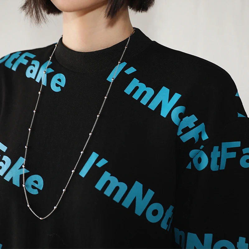 Возможно U черное платье миди с круглым вырезом и коротким рукавом голубым