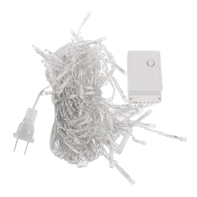 

OSIDEN Led String Lights 4m 100ledCurtain Icicle Christmas Outdoor Decoration Indoor Droop 0.3-0.5m Garden Party 110 220V